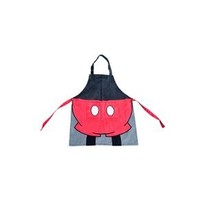 Williams Sonoma Kids Mickey Mouse Denim Apron Adjustable Tie Fun Kitchen Cooking